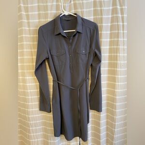 Eddie Bauer Women's Elegant charcoal dress.